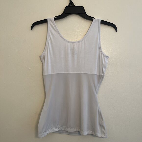 TEEZ HER Scoopneck Tummy Control Shapewear Slimming Tank Top, White- L - Picture 5 of 7